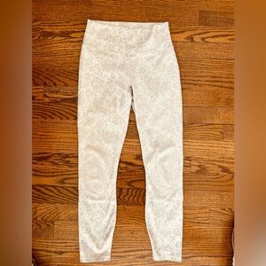 Fabletics Pink Shimmer Cropped Leggings